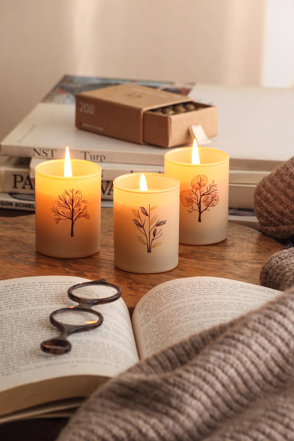 Shade Of Nature 3'lü Set - Kokulu Mum 300 g.
