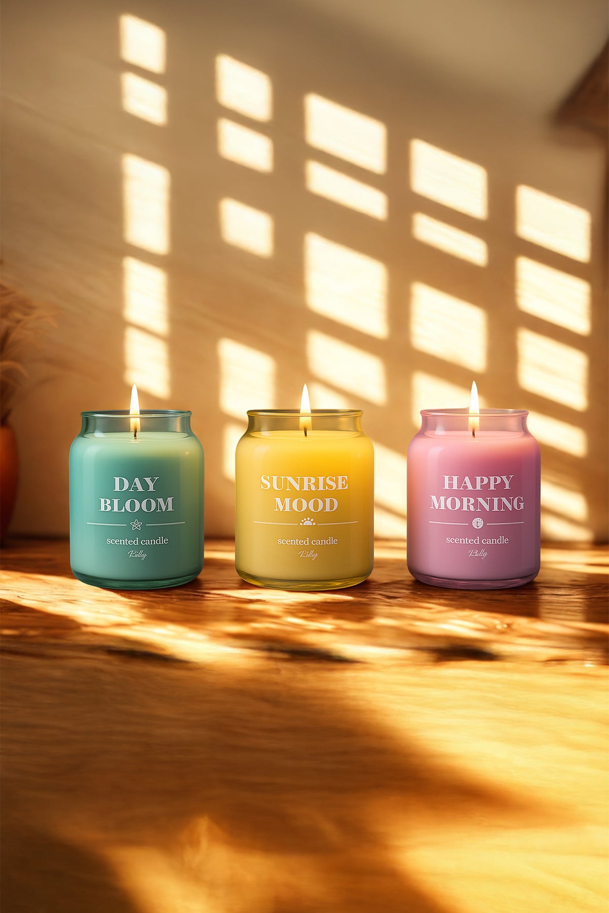 Seasonal Glow 3'lü Set- Şakayık Kokulu Mum 600 g.