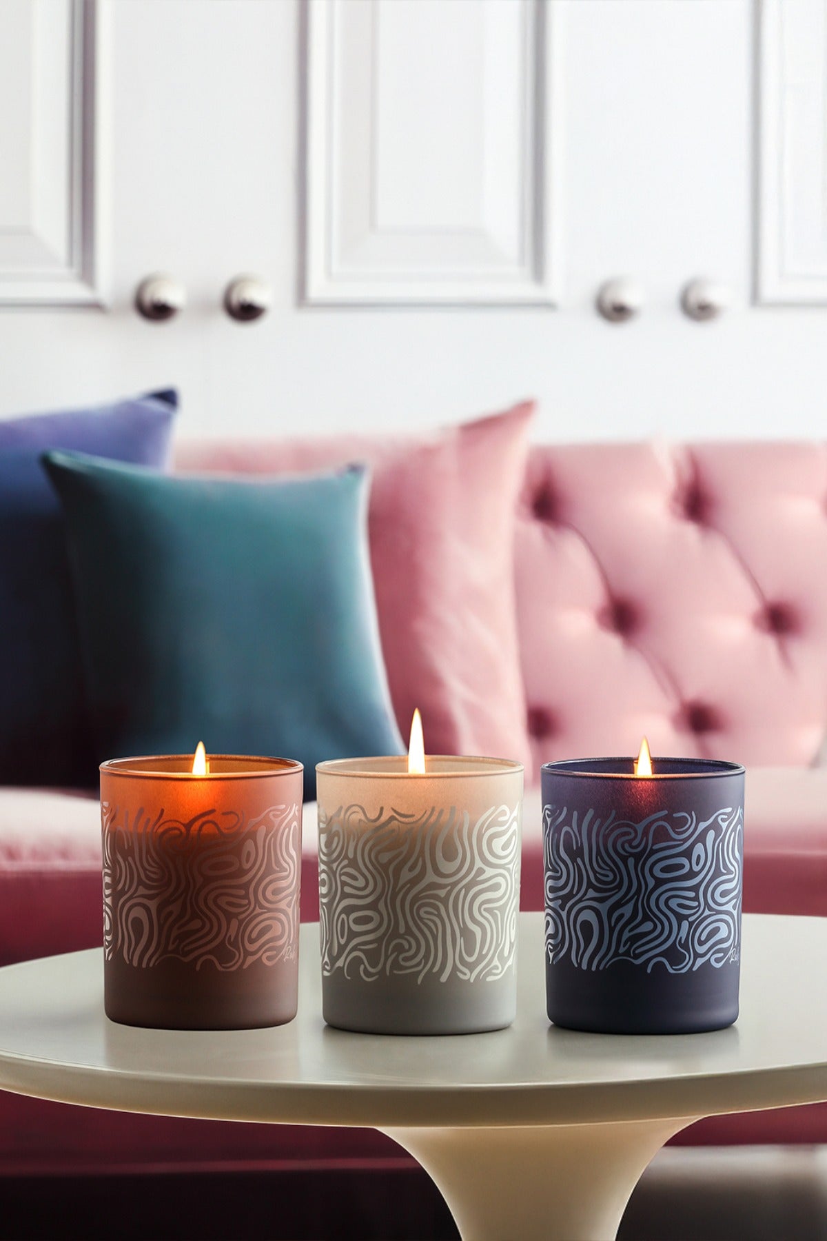 Natural Match 3'lü Set  - Şakayık Kokulu Mum 450 g.