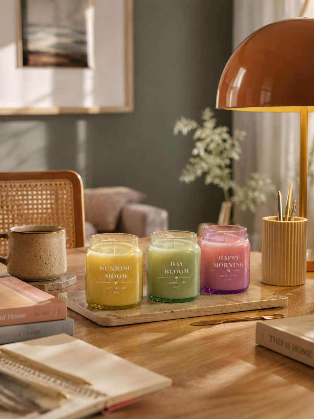 Seasonal Glow 3'lü Set- Şakayık Kokulu Mum 600 g.